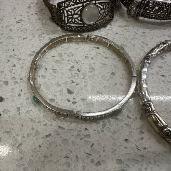 Vintage lot of 10 mid century bangles and braclets - Picture 10 of 16